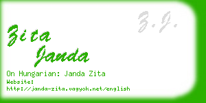 zita janda business card
